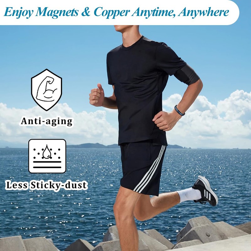 Vicmag Men Magnetic Titanium Steel Magnet Ultra Strength Double Row