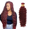 Evaxilc Deep Wave Human Hair for Braiding, Unprocessed Human Hair,
