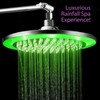 HotelSpa Giant 10" Rainfall Color-Changing LED Shower Head and FREE