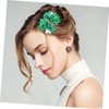 Baluue Cute Shamrock Hair Clips for Patrick's Day Multi-layer Bow