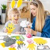 WATINC Animals Handprint Crafts Kits - 24Pcs Cute Bunny Chick