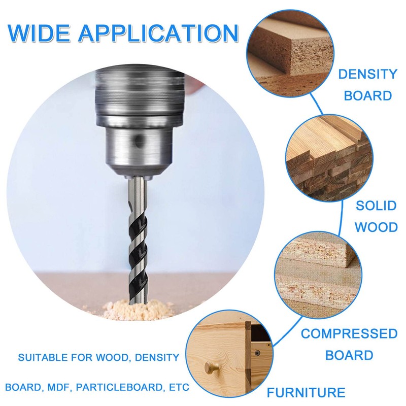 JONMON Forstner Drill Bits - 5Pcs Carbide Wood Hinge Hole