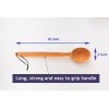 ECOSALL Heavy Duty Large Wooden Spoon 18-inch, Long Handle Cooking
