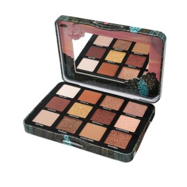 Republic Cosmetics Yuya Set de 12 tonos de sombras para ojos de larga duración y gran pigmentación,ideal para tooda ocasión Fauna, 24g                