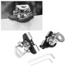 2Pcs Universal Iron Car Hood LED Work Light Bracket Off