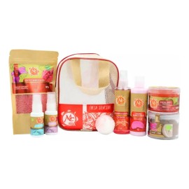 Mc Spa Kit Pedicura Grande 9 pzs Exfolia, Humecta y Suaviza Aroma Fresa
