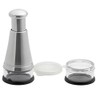 Weis Garlic Cutter, Stainless Steel Silver/Transparent, 6.5 x 6.5 x