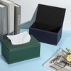 sourcing map Tissue Box Cover with Magnetic Bottom Rectangle Tissue
