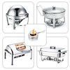 Vastsea Pack of 2 Fondue Burner, Fuel Paste Container, Portable