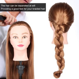 Wig Hair Mannequin Head, Hair Styling Braiding Salon Training Practice Head Model, 70 Cm