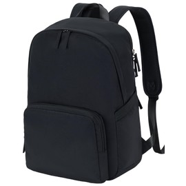 BTOOP Backpack for School Girls Teens Lightweight College Bookbag Casual Laptop Backpack for Women Water Resistant Black Backpacks(Black)