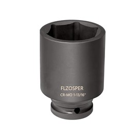 FLZOSPER 3/4 Inch Drive x 1-13/16‘’ Deep 6-Point Impact Socket，42CR-MO，Dimethylene phosphate，Rack plating…