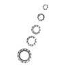 Tooth Washers, 700 Pieces Toothed Washers, Galvanised Flap Discs, External