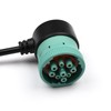 Moxikison Green J1939 Male to OBD2 Female Adapter Cable, 9
