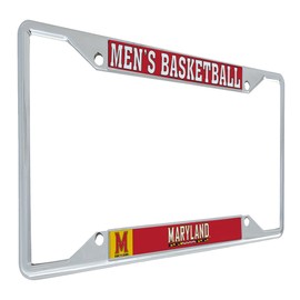 Desert Cactus University of Maryland License Plate Frame Terrapins UMD Terps Car Accessories Tag Holder for Front or Rear of Car (Men's Basketball)