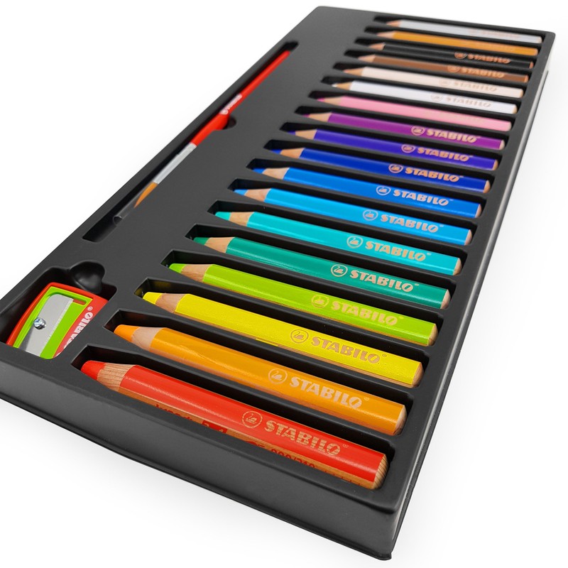 STABILO - Woody 3 in 1 Multi-Media Watercolour Pencils -