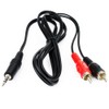 Soundlab Screened 3.5mm Stereo Jack Plug to 2x Phono Plugs