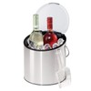 Oggi Stainless Steel Ice and Wine Bucket with Flip Top