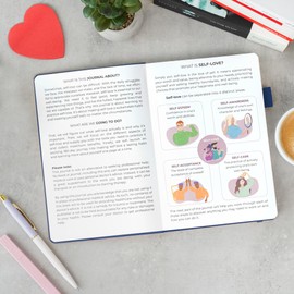 Clever Fox Self-love Journal – Guided Self-Discovery Log for Self-care, Reflection & Self-help, Mental Health, Gratitude & Mindfulness (Mystic Blue)