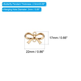 PATIKIL Jewelry Making Charm, 20 Pcs Alloy Butterfly Pendants DIY for Necklace, Bracelet, Earring Making and Crafting