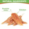MON2SUN Dog Rawhide Twist 4-4.5 Inch Chicken Wrapped Rawhide Sticks