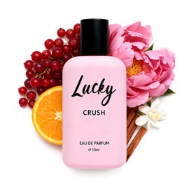Lucky Crush Eau de Parfum for Women, 50 ml (1.7 fl oz) Long-Lasting Floral Fruity Perfume with Red Berry, Peony & Sandalwood Notes – Elegant Women’s Fragrance Gift