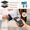 Simikol Crocodile Wallet Women RFID Blocking Bifold, PU Leather Card