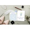 Find The Guest Bingo Bridal Shower Games, 25 Blue Floral