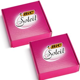 BIC Miss Soleil Sensitive Women's Razor, 2 x Pack of 10 Disposable Razors in 2 Colours, with Aloe Vera & Vitamin E for a Gentle Shave