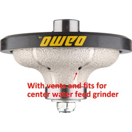 DAMO F30 1-1/4 inch Ogee Diamond Hand Profile Wheel, Hand Profiler, Coarse Grit Router Bit, 5/8-11 Thread, for Granite, Concrete, Marble, and Countertop Edge