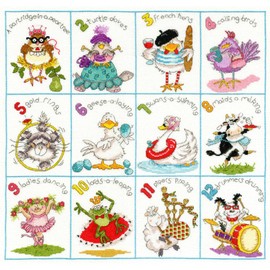 Bothy Threads Cross Stitch Kit - Christmas Dozen