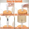 8Pcs Plastic Light Shade Adapter, E27 to E14 Lamp Shade