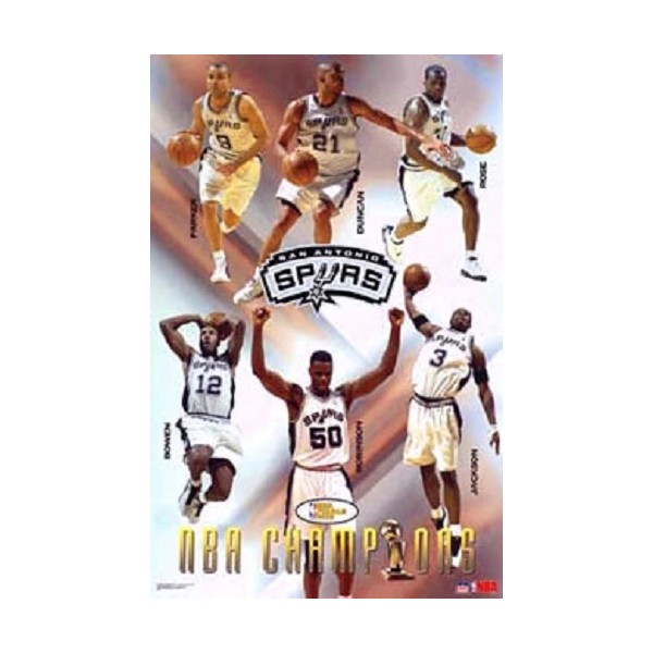 2003 San Antonio Spurs Champs Duncan Robinson Parker Bowen Starline