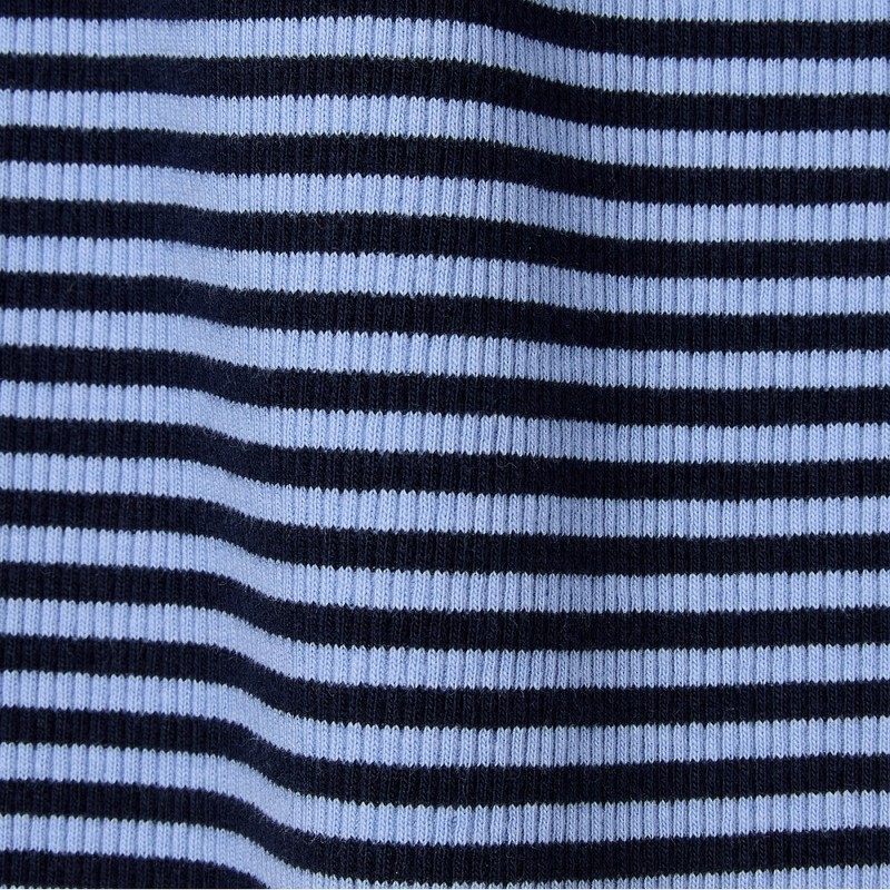 JAJU [JAJU] Women's Cotton Rib Square Neck Sleeveless T-shirt_Dark Blue