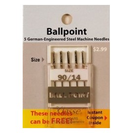 Klasse' Ballpoint Needles Size 90/14 5 Pack