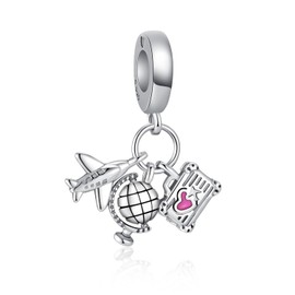 Alstade Animal Lucky Dream Charm, 925 Sterling Silver, 5A Cubic Zirconia, Pendant Charm for Bracelet, Bead Charm for European Bracelets, Necklaces, Jewellery Gift for Women, Sterling Silver