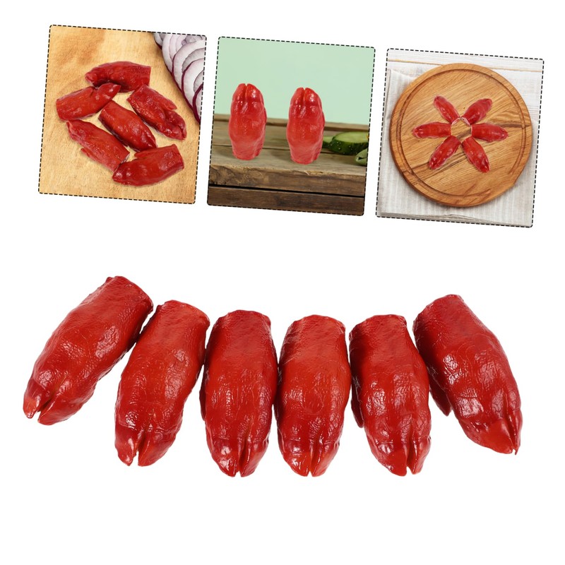 Sosoport Decorative Food Model 6pcs Mini Pig's Models for Kitchen