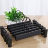 NORTHERN BROTHERS Pants Hangers 10 Pack – Black Plastic Pant