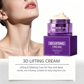 3D Lifting Night Cream, Probiotic Facial Treatment for Face (1 Pcs) Anti-Aging Collagen Moisturizer for Women & Men, Daily Face Lotion