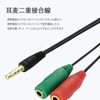 Akkerds Headphone + Microphone Adapter Cable/Headphone Converter Line/3 Female x