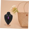 Ciieeo Necklace Display Holder Jewelry Organizer Wooden Stand Stable Base