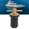 Marine Boat Brass T Handle Drain Plug Strong Structure Twist