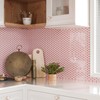 CRE8TIVE 4 Sheets Penny Round Tile Peel and Stick Backsplash