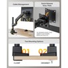 monTEK Ultrawide Monitor Arm Max 57",Height Adjustable 8.1"-25.5",Black