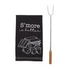 Mud Pie S'more Towel and Roasting Stick Set, S'more Please,
