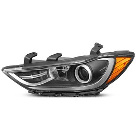 CAAP DRIVEN Left Driver Side Projector Headlight Compatible with 2017-2018 Elantra Sedan w/Tech Package CAAP-0123-OEM-HL-L