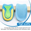 KEQAR 1 Paar Fersenpolster aus Silikongel, Orthopädisch, Soft Gel Einlegesohlen