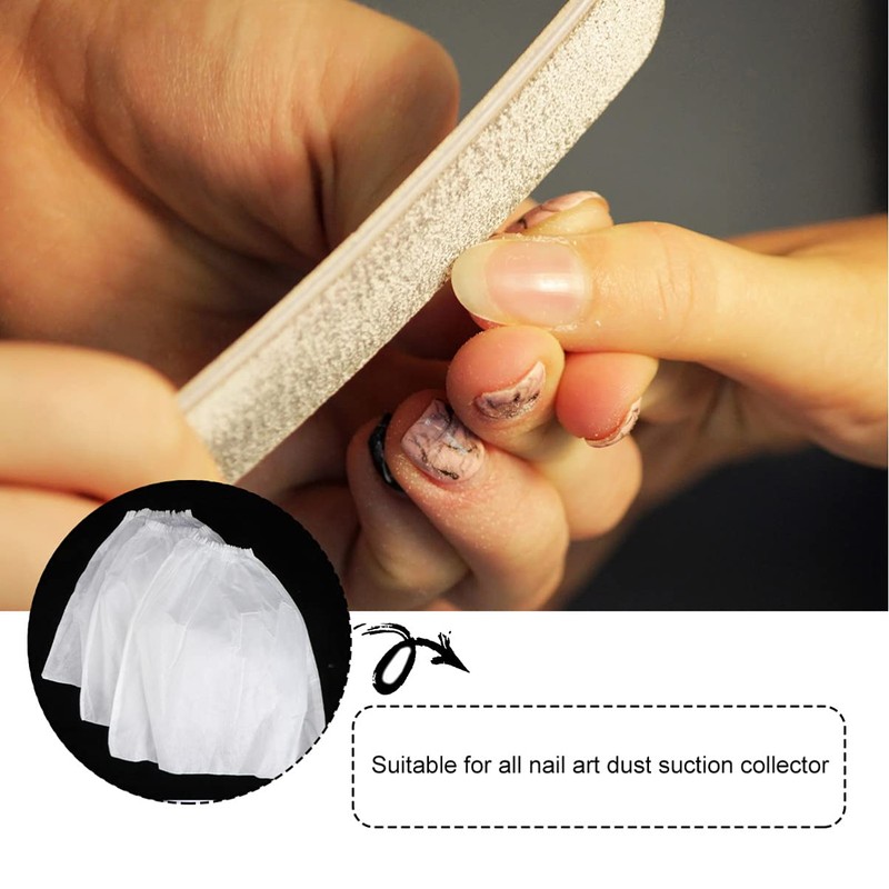 Lurrose 5pcs Nails Dust Collector Bags Non- Woven Nail Art