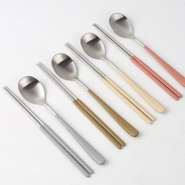 Fine Sense Bodre Cutlery Set (1 Set) / Korean Style Cutlery / Couple's Cutlery / 화인센스 보드레 수저세트 1벌  한식수저  부부수저