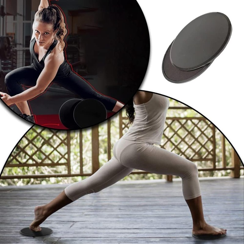 QHFlashbuy Sliding discs, pack of 2 sliders, fitness sliding discs,